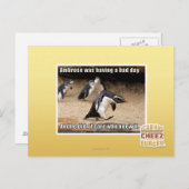 Ambrose hatte einen schlechten Tag Postkarte (Vorne/Hinten)