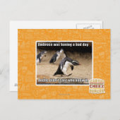 Ambrose hatte einen schlechten Tag Postkarte (Vorne/Hinten)