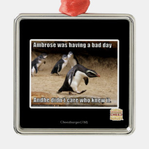 Ambrose hatte einen schlechten Tag Silbernes Ornament