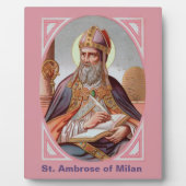 Ambrose von Mailand (BEN 001) 8"x10" Fotoplatte (Vorderseite)