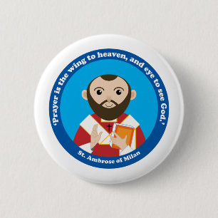 Ambrose von Mailand Button