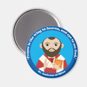 Ambrose von Mailand Magnet (Vorderseite/Rückseite)