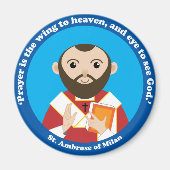 Ambrose von Mailand Magnet (Vorne)