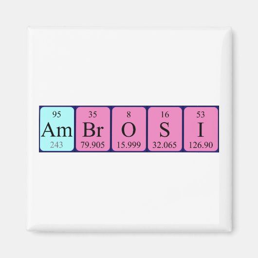 Ambrosi-Periodenmagnet Magnet (Vorne)