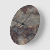 Ambrosia-dekorativer Stein - atemberaubende klare Runde Wanduhr (Winkel)