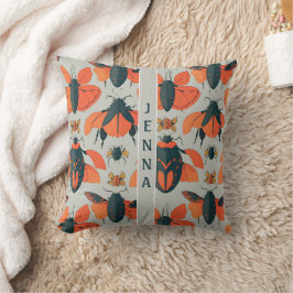 Ambrosia Käfer Retro farbenfrohe Muster Kissen