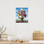 Ambrosius Bosschaert Bouquet von Blume an einer Ka Poster (Küche)