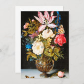 Ambrosius Bosschaert - Stillleben mit Blume Dankeskarte (Vorne/Hinten)