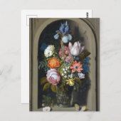 Ambrosius Bosschaert the Elder A Still Life Postkarte (Vorne/Hinten)
