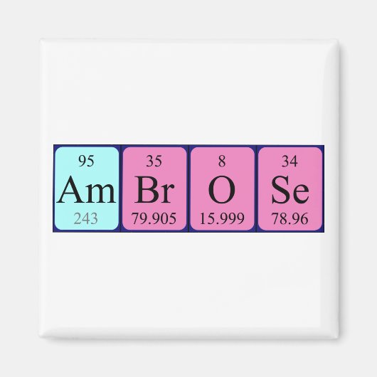 Ambrosiver Periodenmagnet Magnet (Vorne)
