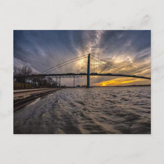 Ambsassador Brücke über den Detroit River Postkarte