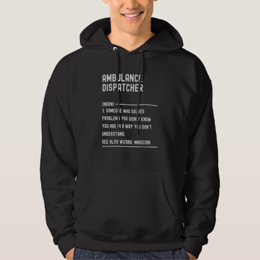 Ambulance Dispatcher Definition Shirts Funny Job T (Vorderseite)
