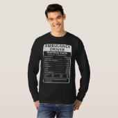 Ambulance Driver Nutrition Facts Sarcastic T-Shirt (Vorne ganz)