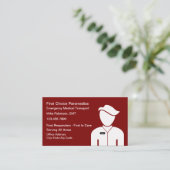 Ambulant für medizinische Notversorgung Visitenkarte (Stehend Vorderseite)