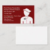 Ambulant für medizinische Notversorgung Visitenkarte (Vorne/Hinten)