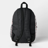 Ambulant Pattern Individuelle Name School Bedruckter Rucksack (Rückseite)