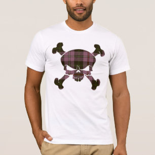 Ambulanter Händlertartan-Schädel kein Fahnen-Shi T-Shirt