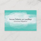 Ambulanter Pflegedienst Dezent Visitenkarte (Rückseite)