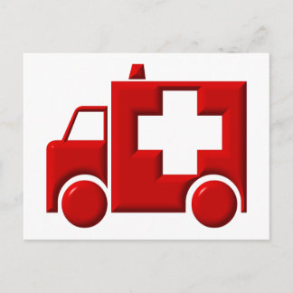 Ambulanz / EMT Postkarte