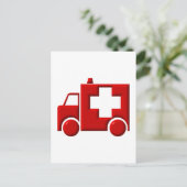 Ambulanz / EMT Postkarte (Stehend Vorderseite)