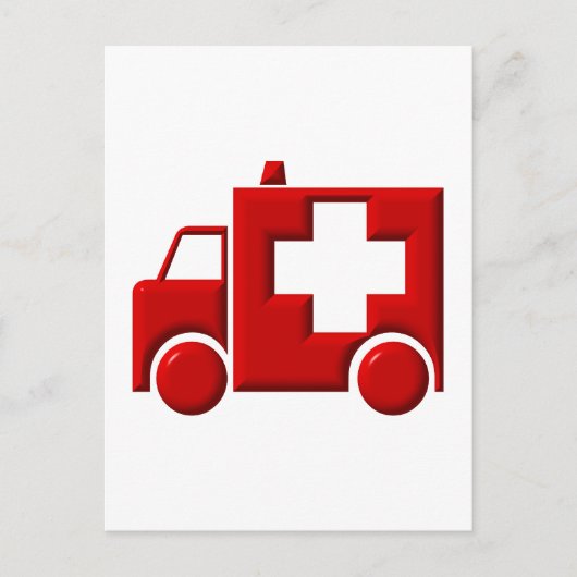 Ambulanz / EMT Postkarte (Vorderseite)