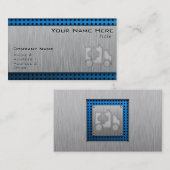 Ambulanz; Metallaussehen Visitenkarte (Vorne/Hinten)