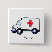 Ambulanz-Platz-Button Button (Vorderseite)