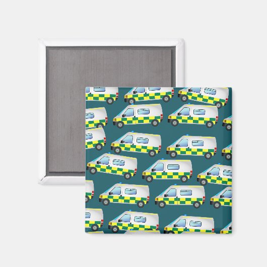 Ambulanz-Wallpaper Magnet (Vorderseite/Rückseite)