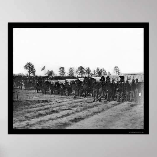 Ambulanzbahn des Engineer Corps 1863 Poster (Vorne)