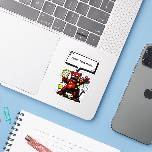 Ambulanzbär Aufkleber (Laptop mit iPhone)