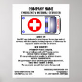 Ambulanzdesign, EMT, paramedic Poster (Vorne)