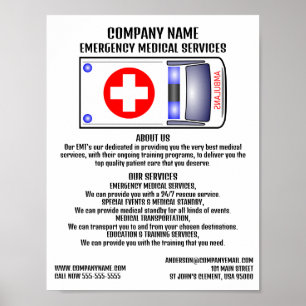 Ambulanzdesign, EMT, paramedic Poster