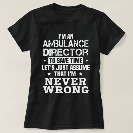 Ambulanzdirektor T-Shirt (Design vorne)