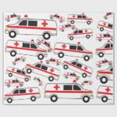 Ambulanzmuster Geschenkpapier (Flach)