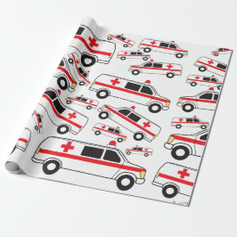 Ambulanzmuster Geschenkpapier