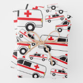 Ambulanzmuster Geschenkpapier Set (Beispiel)