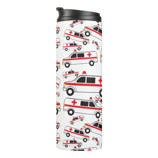 Ambulanzmuster Thermosbecher (Nach rechts gedreht)