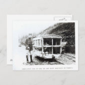 Ambulanzwagen auf einer der Lichtbahnen Postkarte (Vorne/Hinten)