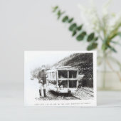 Ambulanzwagen auf einer der Lichtbahnen Postkarte (Stehend Vorderseite)