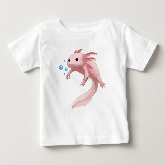 Ambystoma Mexicanum Niedlich Axolotl Teens Kleinki Baby T-shirt (Vorderseite)