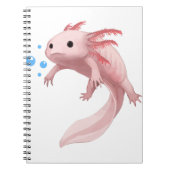 Ambystoma Mexicanum Niedlich Axolotl Teens Kleinki Notizblock (Vorderseite)