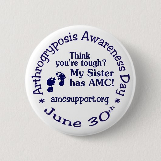Amc-Bewusstseins-TagesButton - starke Schwester Button (Vorderseite)