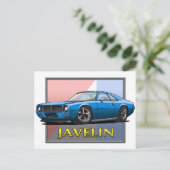 AMC_Javelin_Blue Postkarte (Stehend Vorderseite)