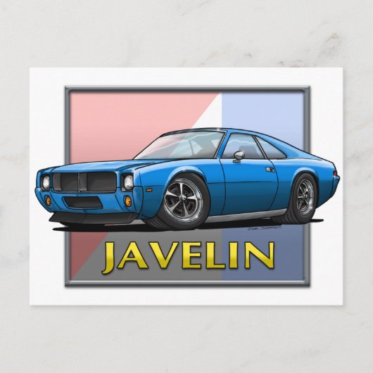 AMC_Javelin_Blue Postkarte (Vorderseite)