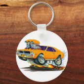 AMC Javelin Orange Car Schlüsselanhänger (Vorderseite)
