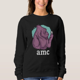 Amc to the Moon Kurz Squeeze Ape investieren Stock Sweatshirt
