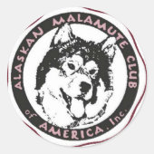 AMCA Logo Runder Aufkleber (Vorderseite)