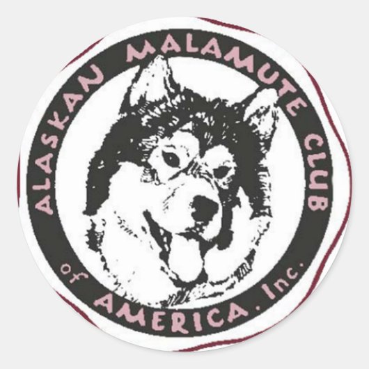 AMCA Logo Runder Aufkleber (Vorderseite)