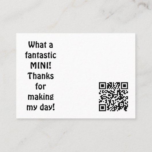 AMCCC MINI Grußkarte Visitenkarte (Rückseite)