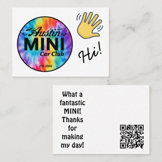 AMCCC MINI Grußkarte Visitenkarte (Vorne/Hinten)